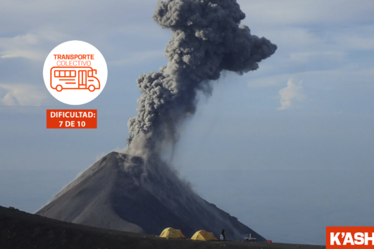 Volcán Acatenango.  Campamento en la cumbre