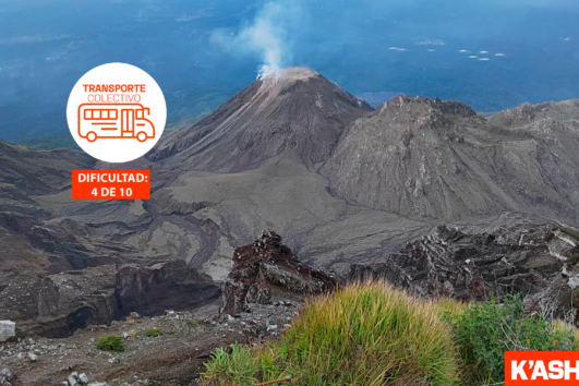 EL PICACHO: Mirador del volcán Santiaguito y volcán y laguna de Chicabal
